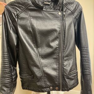 Faux Leather jacket, size medium